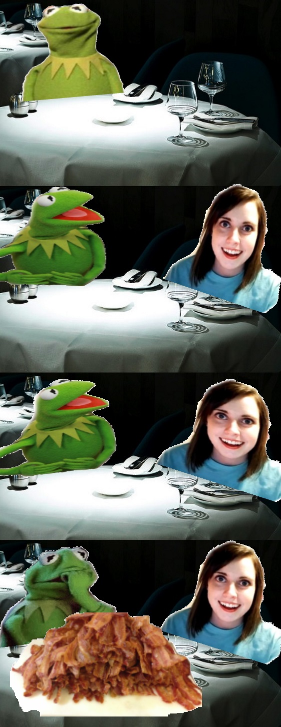 High Quality Overly attached girlfriend kills Miss Piggy Blank Meme Template