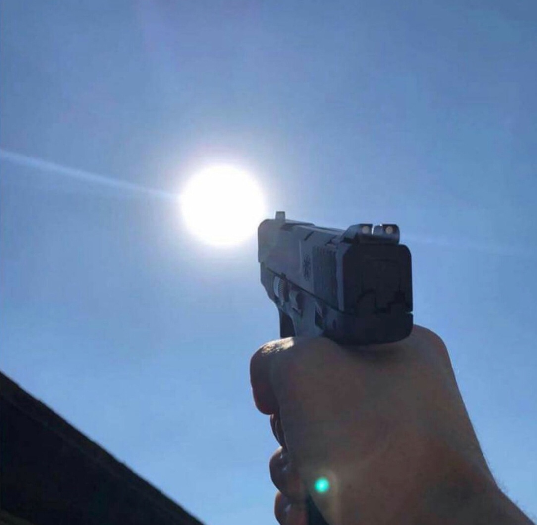 gun sun Blank Meme Template