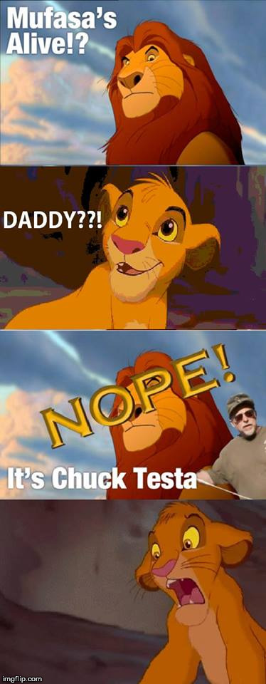 Daddy?! | image tagged in lion king meme,nope | made w/ Imgflip meme maker