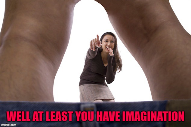 WELL AT LEAST YOU HAVE IMAGINATION | made w/ Imgflip meme maker