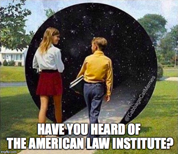  HAVE YOU HEARD OF THE AMERICAN LAW INSTITUTE? | image tagged in black hole | made w/ Imgflip meme maker