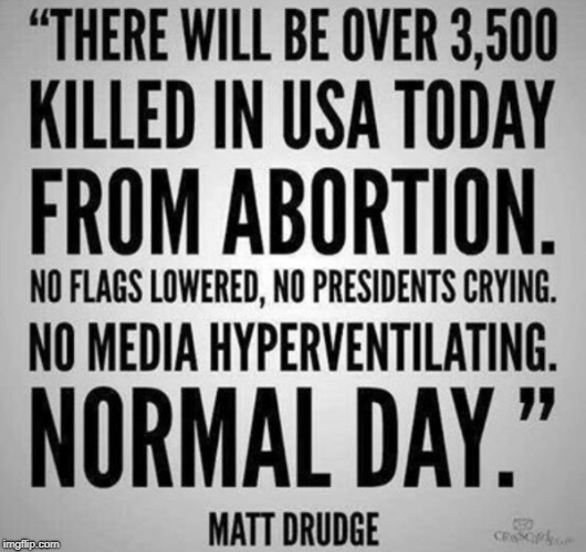 There Will Be Over 3,500 Killed in the USA Today From Abortion | image tagged in abortion is murder | made w/ Imgflip meme maker
