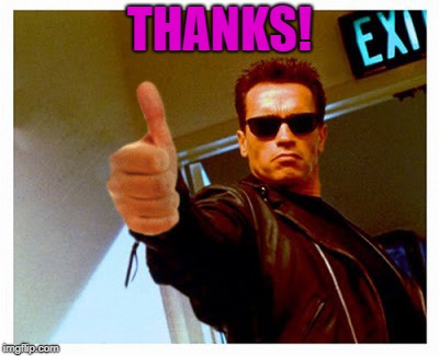 THANKS! | image tagged in thumbs up | made w/ Imgflip meme maker