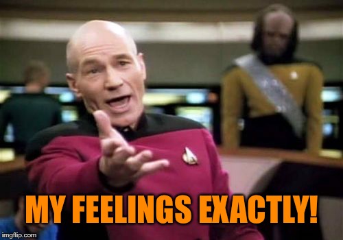 Picard Wtf Meme | MY FEELINGS EXACTLY! | image tagged in memes,picard wtf | made w/ Imgflip meme maker