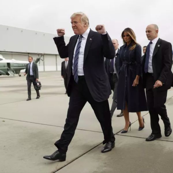 Trump 9/11 Memorial Fist Pump Blank Meme Template