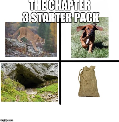 Blank Starter Pack Meme | THE CHAPTER 3 STARTER PACK | image tagged in memes,blank starter pack | made w/ Imgflip meme maker