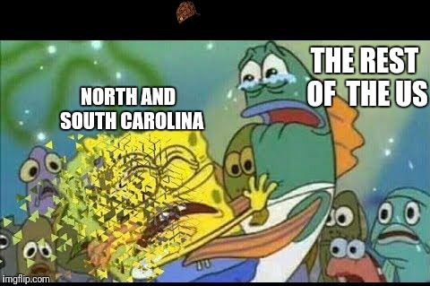 THE REST OF 
THE US; NORTH AND 
SOUTH CAROLINA | image tagged in hurricane | made w/ Imgflip meme maker