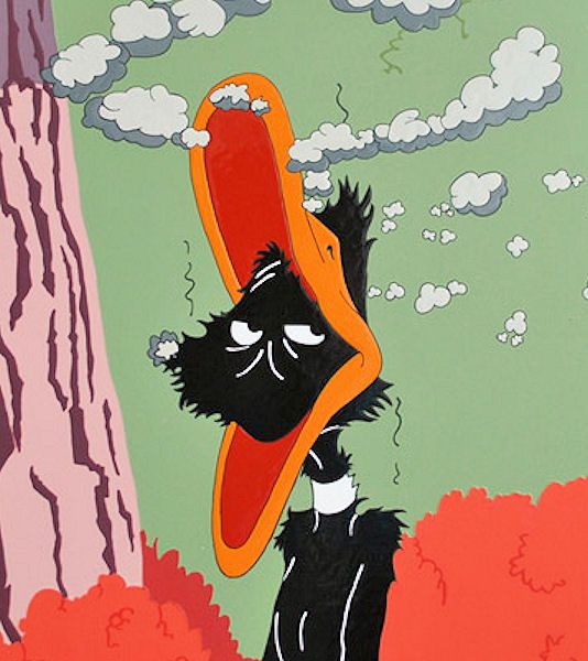 Daffy Duck Exploded Face Blank Meme Template