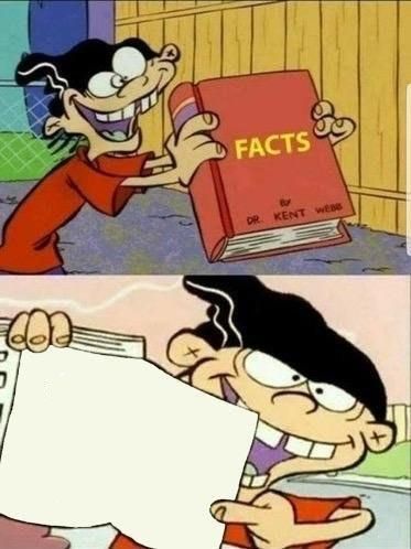 High Quality Big Facts  Blank Meme Template