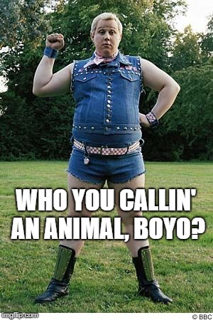 WHO YOU CALLIN' AN ANIMAL, BOYO? | made w/ Imgflip meme maker