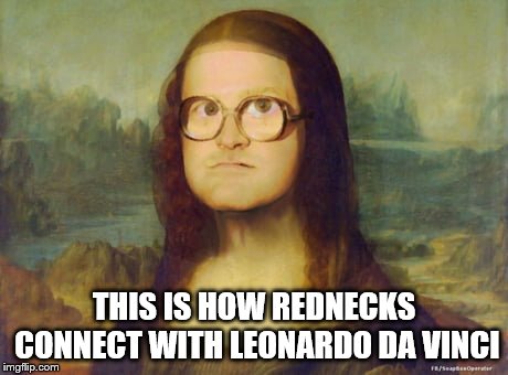 THIS IS HOW REDNECKS CONNECT WITH LEONARDO DA VINCI | image tagged in bubbles | made w/ Imgflip meme maker