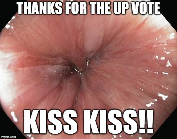 THANKS FOR THE UP VOTE KISS KISS!! | made w/ Imgflip meme maker
