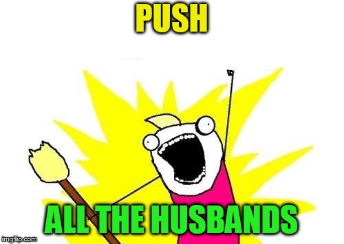 X All The Y Meme | PUSH ALL THE HUSBANDS | image tagged in memes,x all the y | made w/ Imgflip meme maker