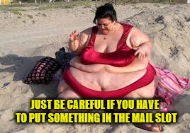 JUST BE CAREFUL IF YOU HAVE TO PUT SOMETHING IN THE MAIL SLOT | made w/ Imgflip meme maker