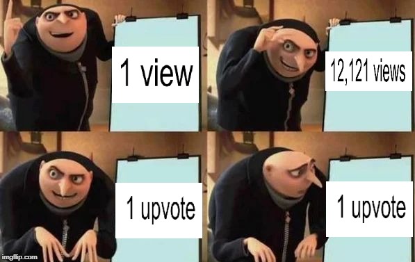 When You Submit A Meme | image tagged in gru's plan,upvotes,fail,funny | made w/ Imgflip meme maker