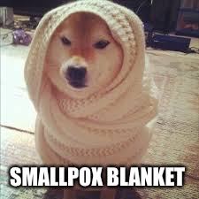 Blanket | SMALLPOX BLANKET | image tagged in blanket | made w/ Imgflip meme maker
