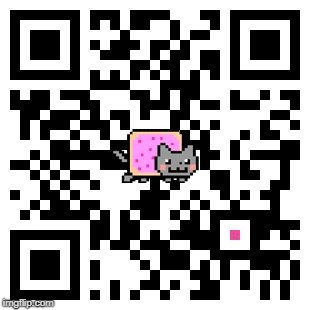 image tagged in nyan cat qr code | made w/ Imgflip meme maker