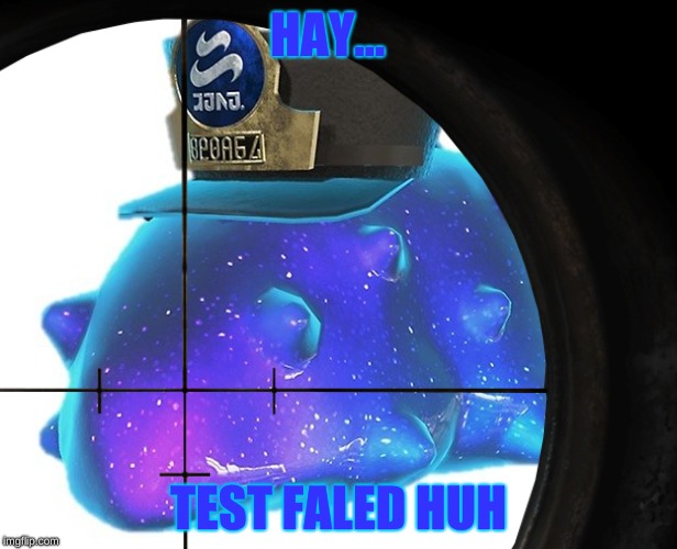 test failed | HAY... TEST FALED HUH | image tagged in memes,funny | made w/ Imgflip meme maker