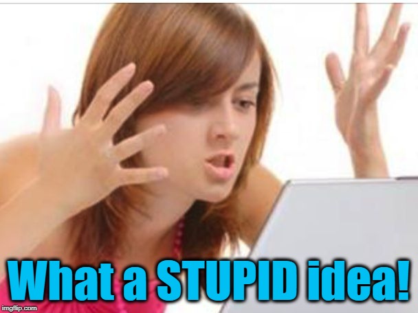 What a STUPID idea! | made w/ Imgflip meme maker