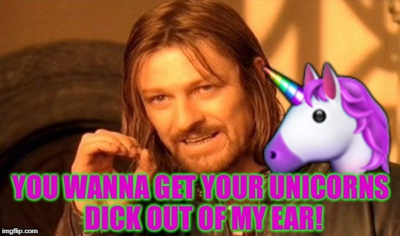 One Does Not Simply Enjoy This | image tagged in meme,unicorn,funny,morder | made w/ Imgflip meme maker