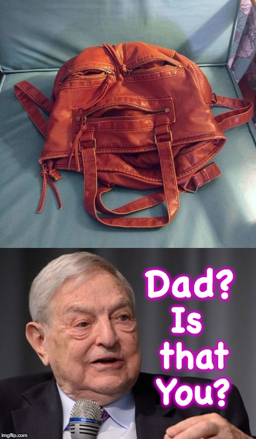 Is that You? Dad? | image tagged in george soros | made w/ Imgflip meme maker