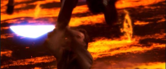 Anakin Getting Limbs Cut Off Blank Meme Template