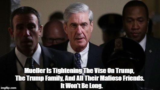 Mueller Is Tightening The Vise On Trump, The Trump Family, And All Their Mafioso Friends. It Won't Be Long. | made w/ Imgflip meme maker