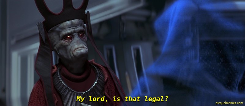 my lord, is that legal? Blank Meme Template