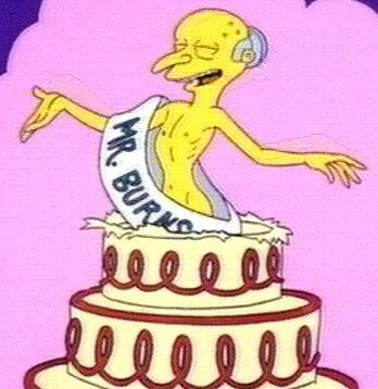 Happy birthday Mr Burns Blank Meme Template