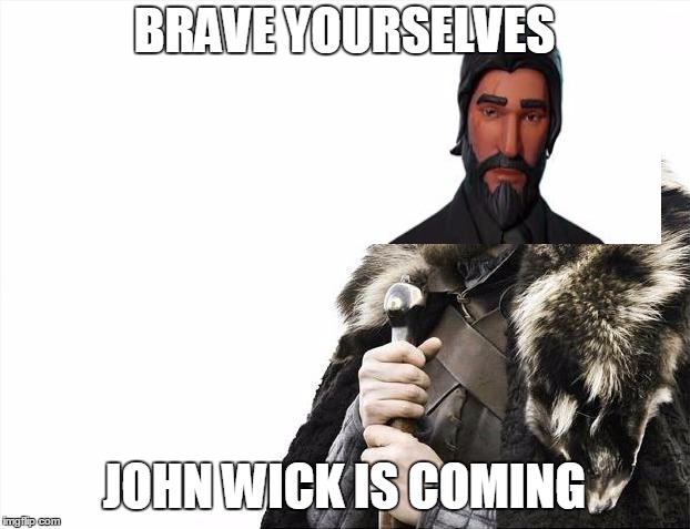 Brace Yourselves X is Coming | BRAVE YOURSELVES; JOHN WICK IS COMING | image tagged in memes,brace yourselves x is coming | made w/ Imgflip meme maker
