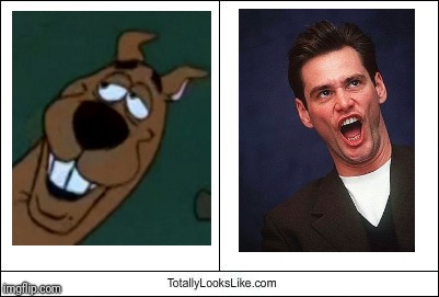 Do I even need to caption this? | image tagged in totally looks like,jim carrey,scooby doo | made w/ Imgflip meme maker