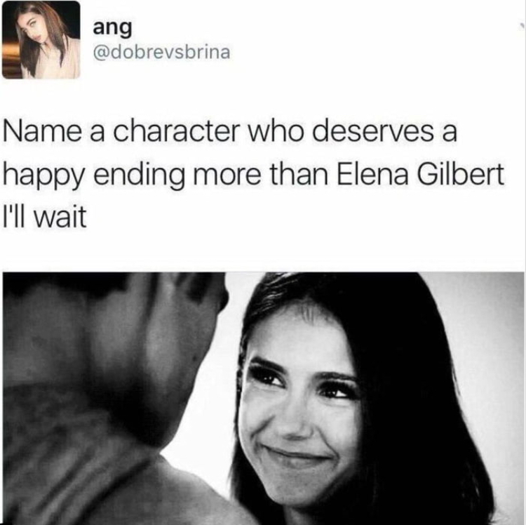 High Quality Elena Gilbert Blank Meme Template