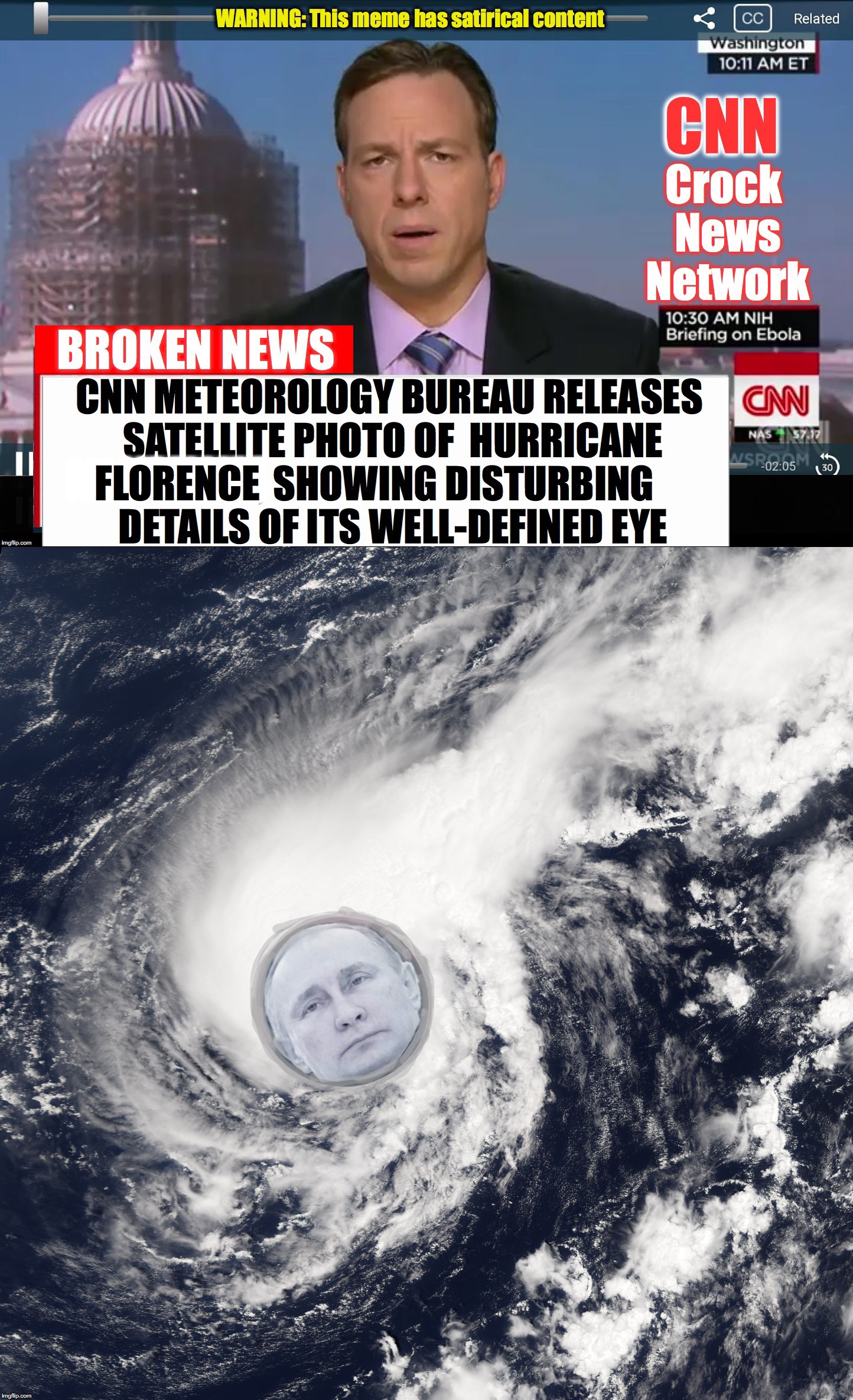 are they putin' us on? | FLORENCE; MWMWM | image tagged in cnn crock news network | made w/ Imgflip meme maker