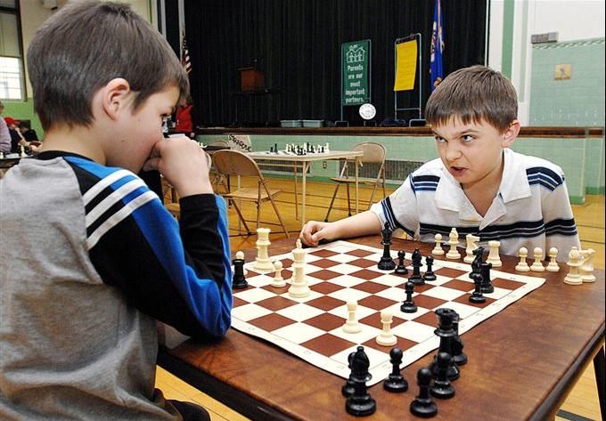Angry Chess Kid Blank Meme Template