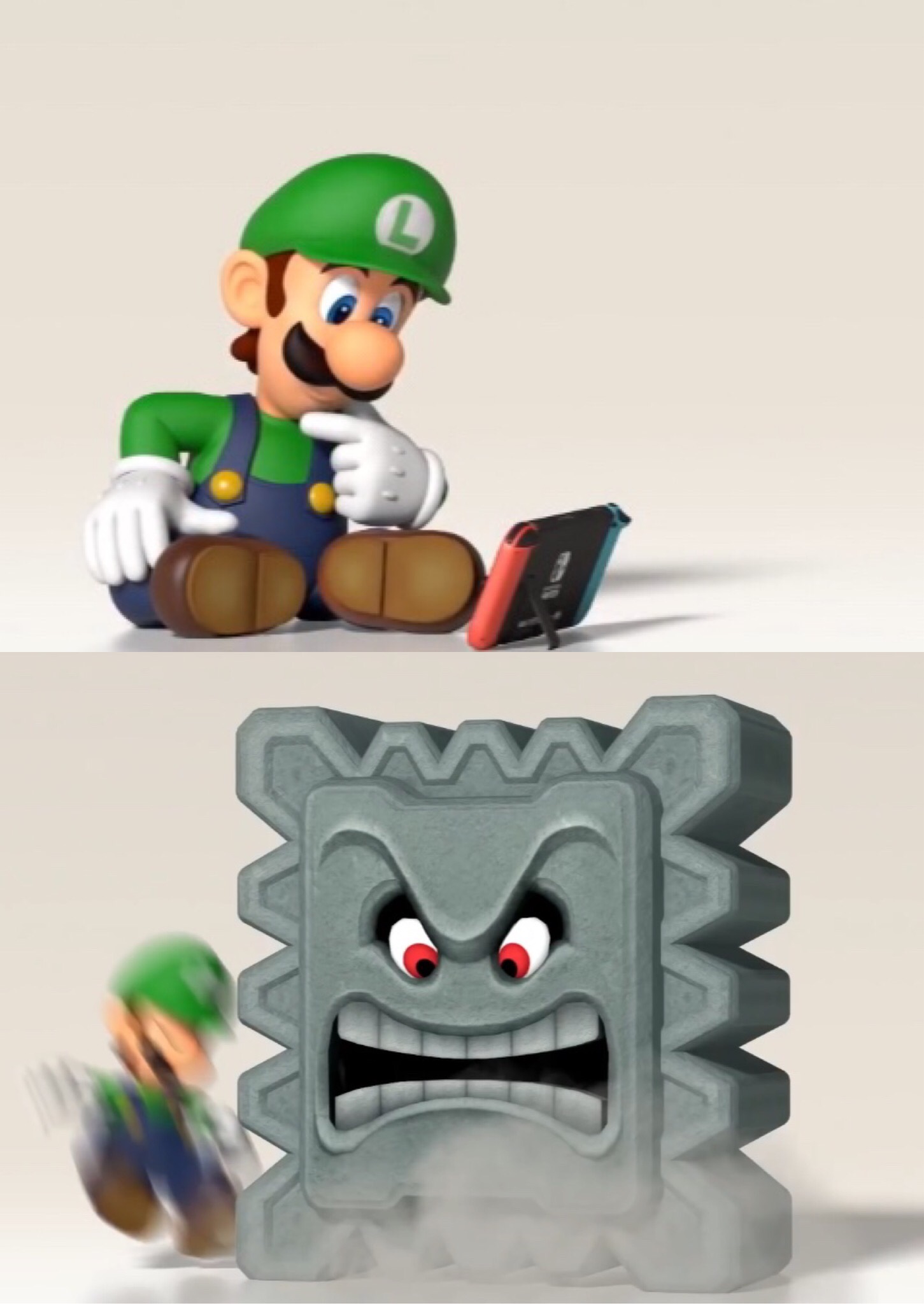 High Quality Luigi's Dreams Blank Meme Template