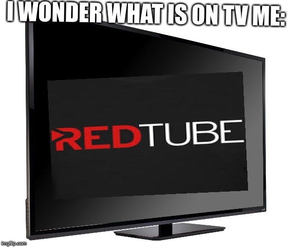 Television TV | I WONDER WHAT IS ON TV
ME: | image tagged in television tv | made w/ Imgflip meme maker