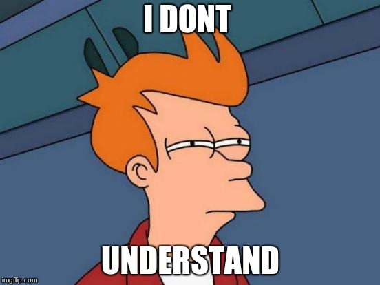 Futurama Fry | I DONT; UNDERSTAND | image tagged in memes,futurama fry | made w/ Imgflip meme maker