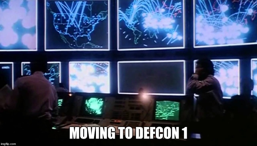 MOVING TO DEFCON 1 | made w/ Imgflip meme maker