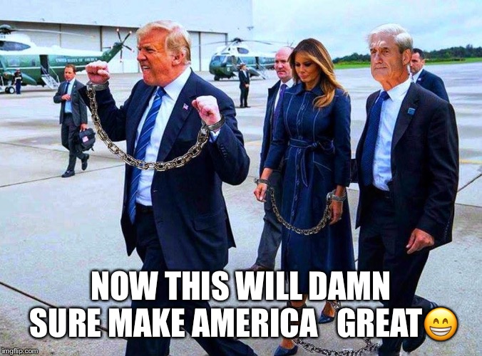 Make America Great Again! | NOW THIS WILL DAMN SURE MAKE AMERICA   GREAT😁 | image tagged in maga,donald trump,robert mueller,melania trump,lock him up | made w/ Imgflip meme maker