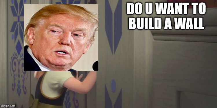 Build a wall | DO U WANT TO BUILD A WALL | image tagged in donald trump | made w/ Imgflip meme maker