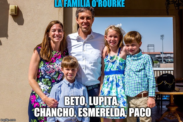 LA FAMILIA O'ROURKE; BETO, LUPITA, CHANCHO, ESMERELDA, PACO | image tagged in la familia beto | made w/ Imgflip meme maker