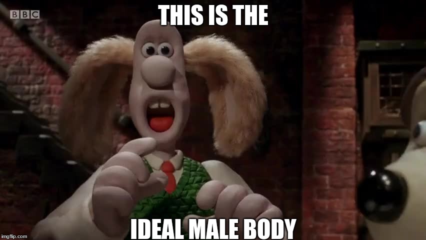 The ideal body | THIS IS THE; IDEAL MALE BODY | image tagged in funny | made w/ Imgflip meme maker