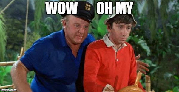 gilligan | WOW       OH MY | image tagged in gilligan | made w/ Imgflip meme maker