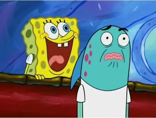 High Quality Spongebob yelling Blank Meme Template