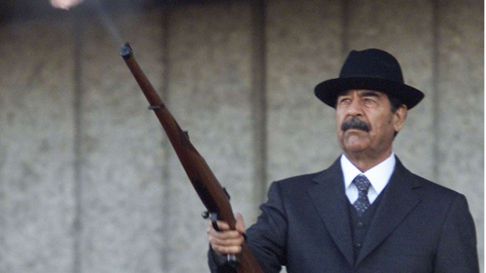 High Quality Saddam shooting Blank Meme Template