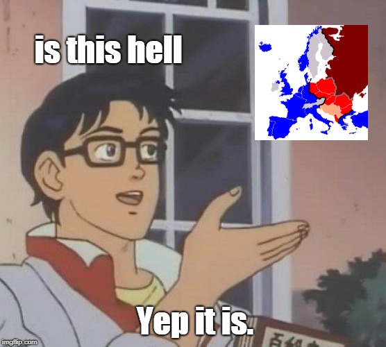 Is This A Pigeon | is this hell; Yep it is. | image tagged in memes,is this a pigeon | made w/ Imgflip meme maker