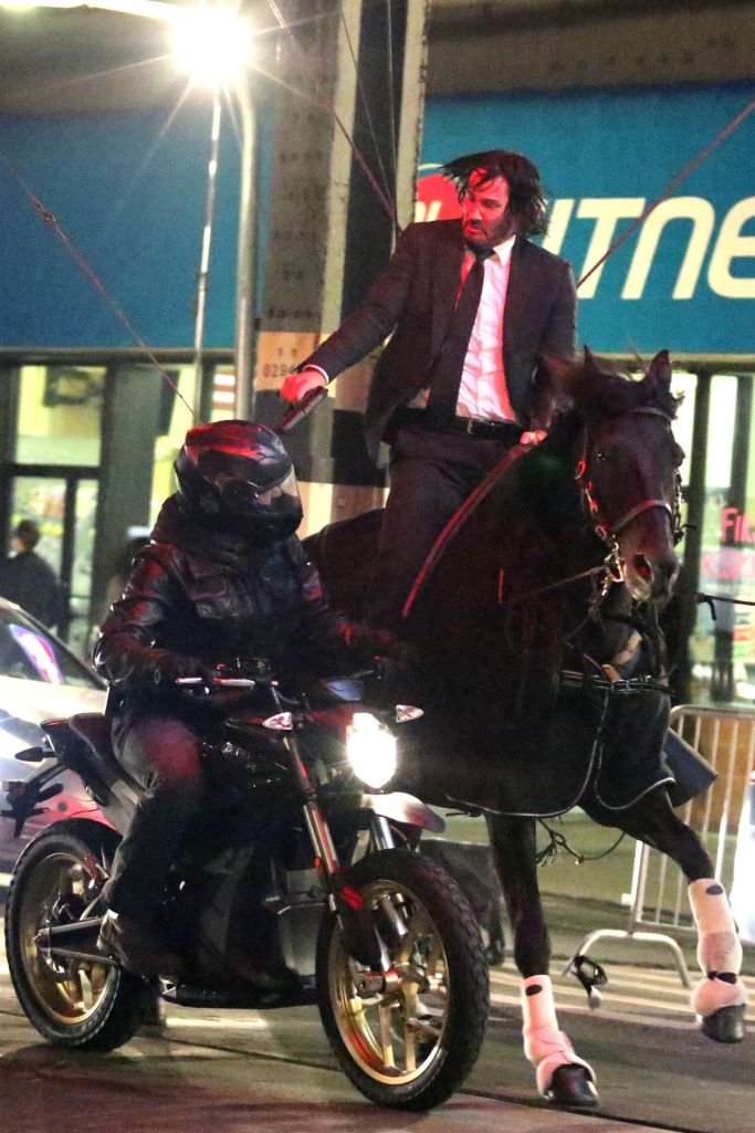 High Quality John wick on a horse Blank Meme Template