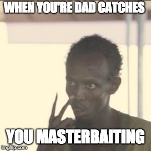 He is showing the finger ok | WHEN YOU'RE DAD CATCHES; YOU MASTERBAITING | image tagged in memes,middle finger,change the memes,make them you're own | made w/ Imgflip meme maker