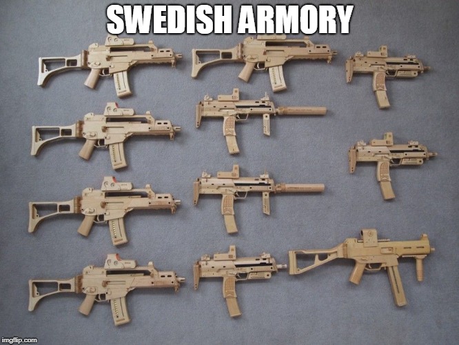 Swedish armory | SWEDISH ARMORY | image tagged in ikea | made w/ Imgflip meme maker