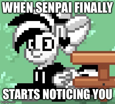 WHEN SENPAI FINALLY; STARTS NOTICING YOU | image tagged in mlp,brony,ponytown,excited | made w/ Imgflip meme maker